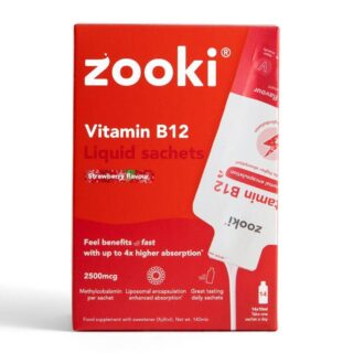 Zooki Vitamin B12 2500mcg Strawberry Box Liposomal