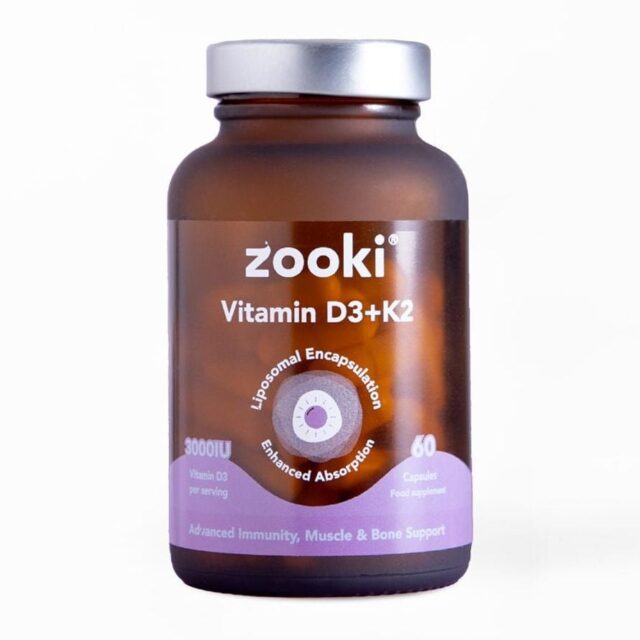 Zooki Vitamin D3+K2 3000iu Liposomal
