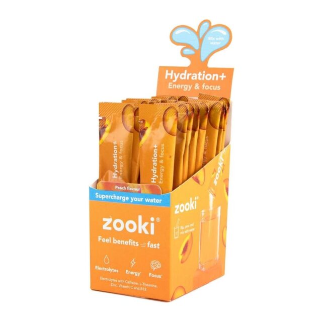 Zooki Electrolytes+ Energy & Focus Peach Flavour