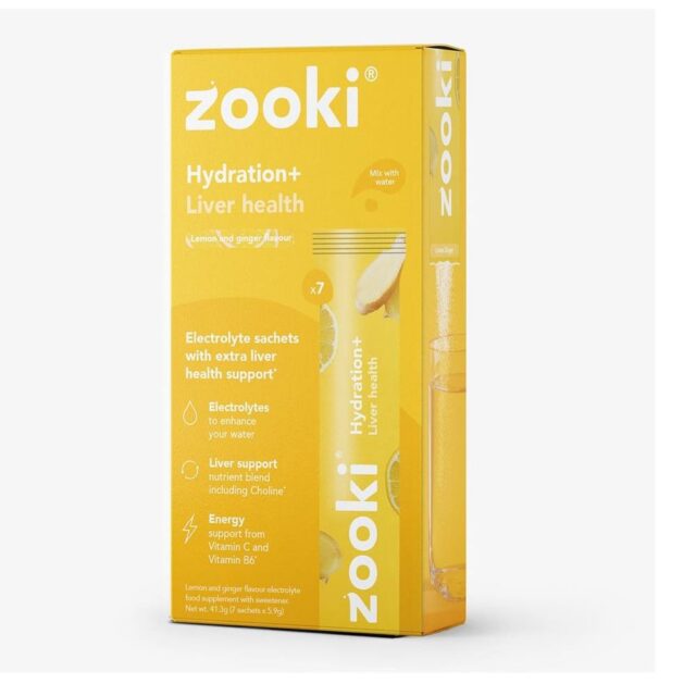 Zooki Electrolytes+ Liver Health Lemon Ginger