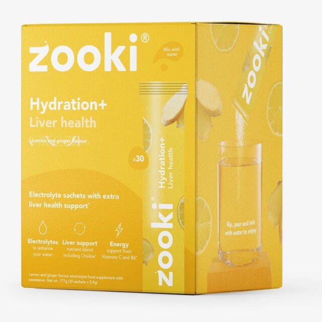 Zooki Electrolytes+ Liver Health Lemon Ginger