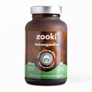 Zooki Liposomal Ashwagandha KSM-66 500mg 30 Day Supply