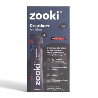 Zooki Creatine+ For Men Powder Sachets Wild Berry Box