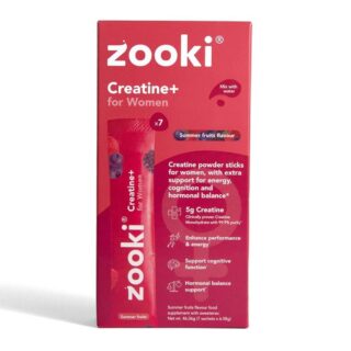 Zooki Creatine+ For Women Powder Sachets Summer Fruits Box