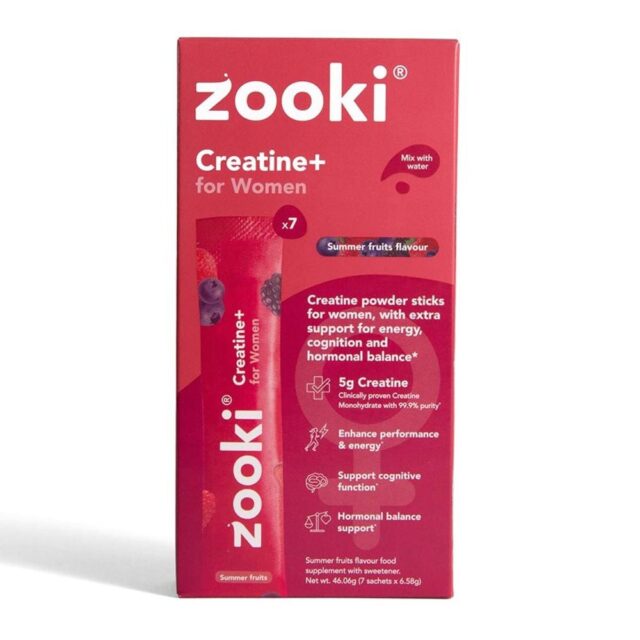 Zooki Creatine+ For Women Powder Sachets Summer Fruits Box