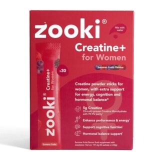 Zooki Creatine+ For Women Powder Sachets Summer Fruits Box
