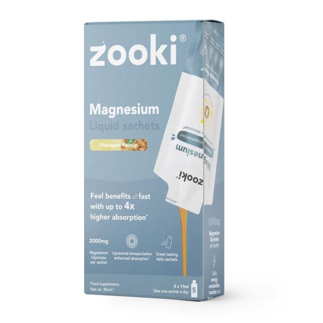 Zooki Magnesium Bisglycinate 2000mg Pineapple Box Liposomal
