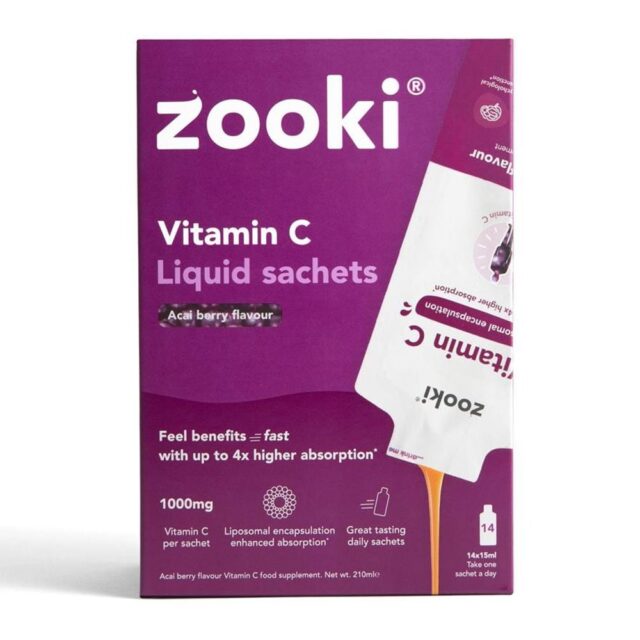 Zooki Vitamin C 1000mg Acai Berry Box Liposomal