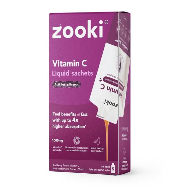 Zooki Vitamin C 1000mg Acai Berry Box Liposomal