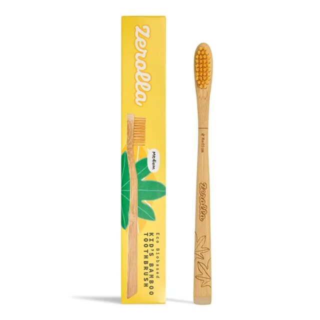 Zerolla Eco Biobased Bamboo Toothbrush - Plant-based Bristles Kids