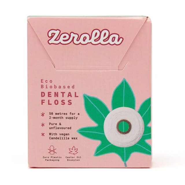 Zerolla Eco Plant-based Dental Floss 50m - Candelilla Wax