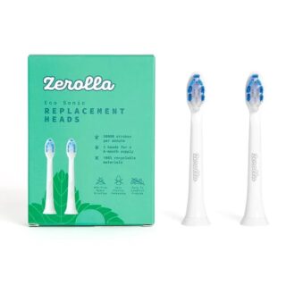 Zerolla Eco Electric Sonic Toothbrush Pack of 2 - Replacement Heads
